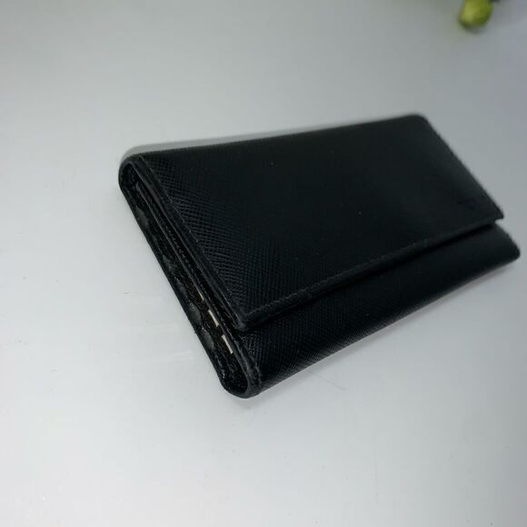 Authentic Prada Saffiano Leather 6 Key Wallet Black - Picture 3 of 14